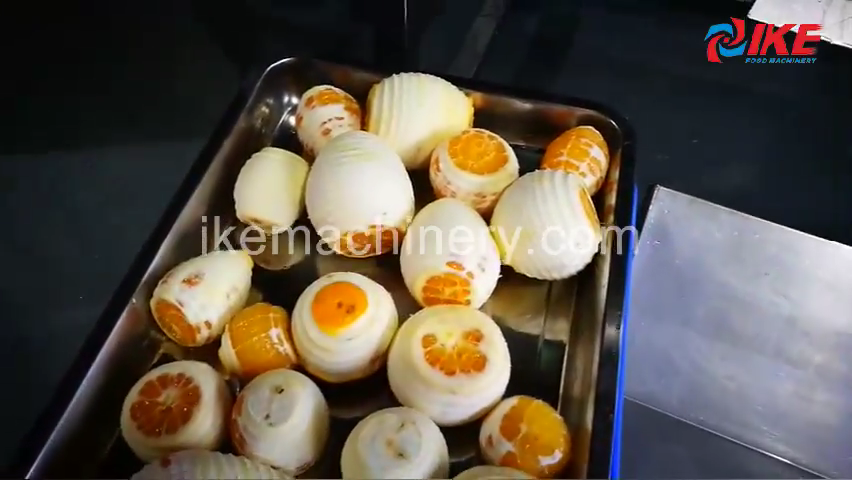 How to separate the orange flesh into small particles?