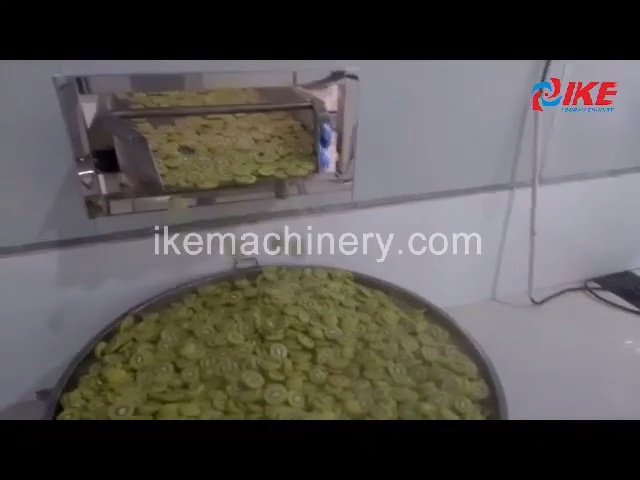 Fruit cleaning, peeling, slicing full automatic production workshop